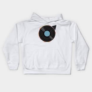 Vinyl record - blue Kids Hoodie